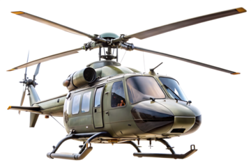helicopter is shown in a isolated on white background ,PNG.AI Generated.