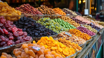 Fototapeta premium Dried fruits at the grand bazaar in istanbul