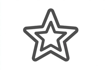 Obraz premium Simple Double Star Graphic Design