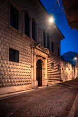 Naklejka premium Verona. Where the magic of art intertwines with the atmosphere of Advent. The land of Romeo and Juliet.