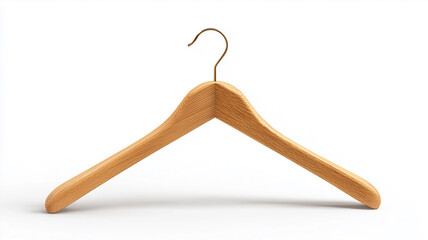 Wooden hanger with transparent background
