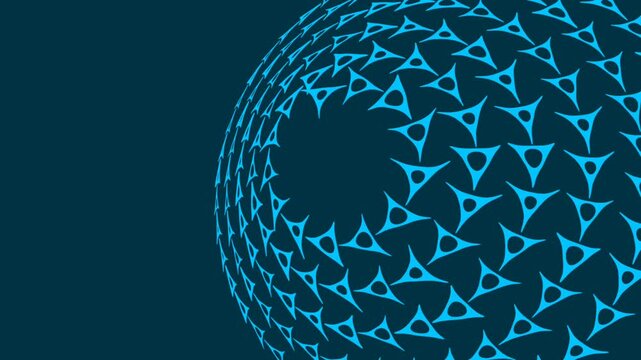 Spiral of Triangular Shapes