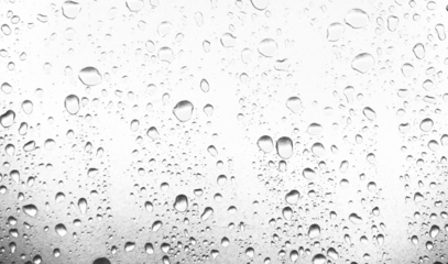 Water rain or shower drops seamless border isolated on transparent background. Realistic pure droplets condensed texture.