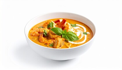 Fototapeta premium Creamy Indian Prawn Curry Dish 
