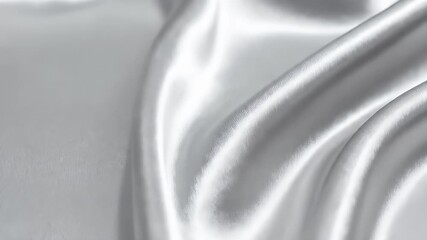 Close-up of a light gray silk fabric - Powered by Adobe
