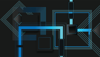 Dynamic Blue Geometric Grid