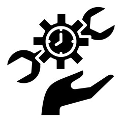 Predictive Maintenance Glyph Icon
