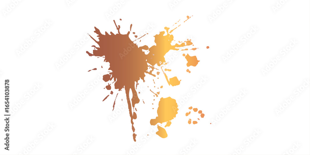 Aufkleber splattered ink halftone texture with rough, random textures and dynamic grunge smears. dynamic chaos