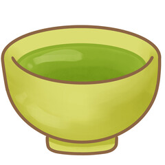 Green tea cup