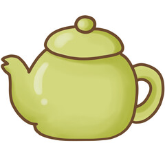 Green tea pot