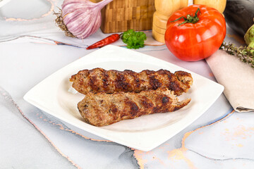 Beef kebab minced meat shashlik