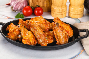 Grilled spicy chili chicken wings