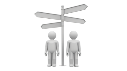 Individuals seek direction at a crossroads of opportunity