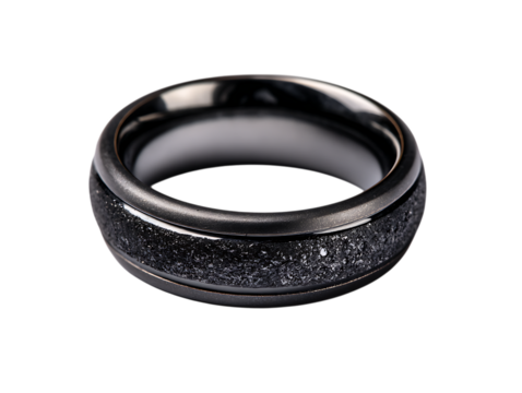 matte black ring