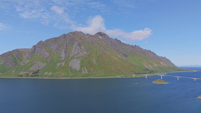 Scenic view at Lyngv&aelig;r in the lofoten islands, Norway