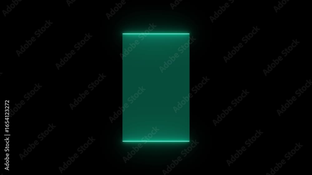 Poster hud square frames , neon hud gui futuristic element sci-fi concept design. neon hologram screen over