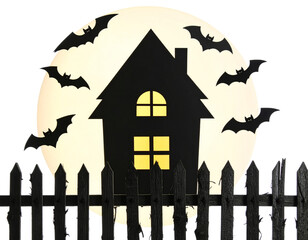 vector illustration of a halloween house