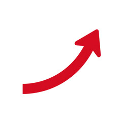red curve arrow icon isolated on transparent background Remove png, Clipping Path, pen tool