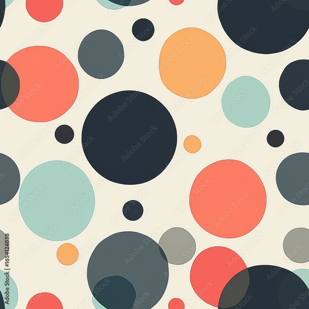 Poster abstract colorful circle pattern