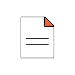 Red and black abstract geometric shape isolated on transparent background