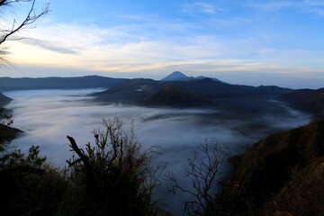 Sunrise Over Mount Bromo and Tengger Caldera, East Java