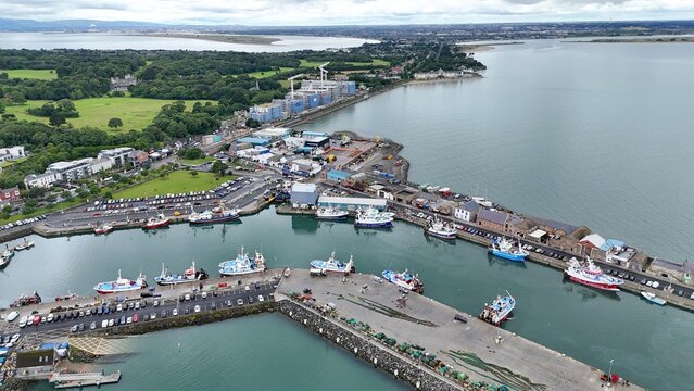 port de Howth en Irlande pr&egrave;s de Dublin