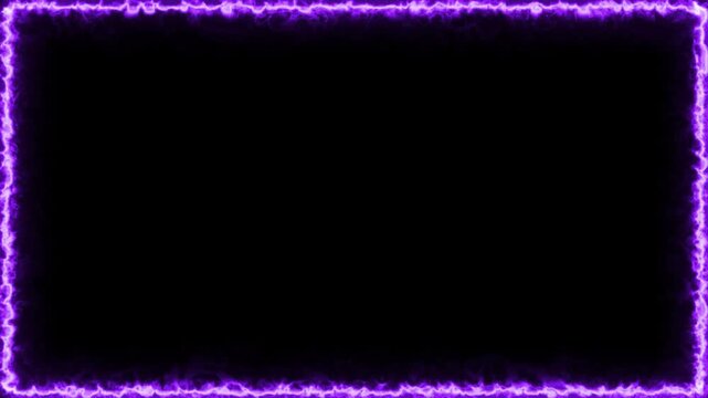 4K Loopable Blue Fire Frame Energy Overlay Glowing Flame Border Animation with Seamless Loop for Video Editing, VFX, Motion Graphics, Cinematic Effects, Abstract Backgrounds, and Creative Visuals