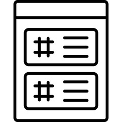 Fototapeta premium Trending Icon