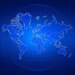 Naklejka premium World map