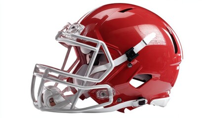 Fototapeta premium High definition photo of football helmet isolated on white.
