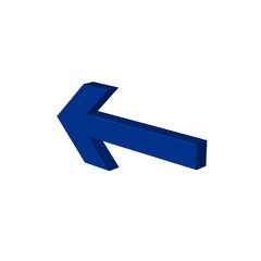 Unique and simple arrow icon. Modern charts and info-graphic elements.