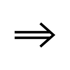 Unique and simple arrow icon. Modern charts and info-graphic elements.