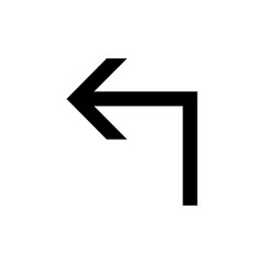 Unique and simple arrow icon. Modern charts and info-graphic elements.