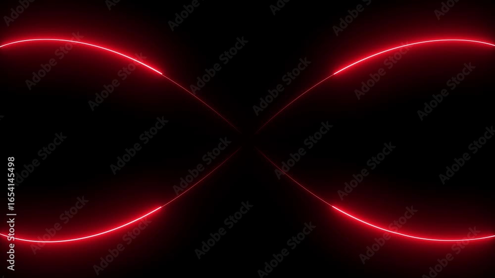 Poster abstract glowing neon line seamless loop out background animation video. lines or glowing light stri