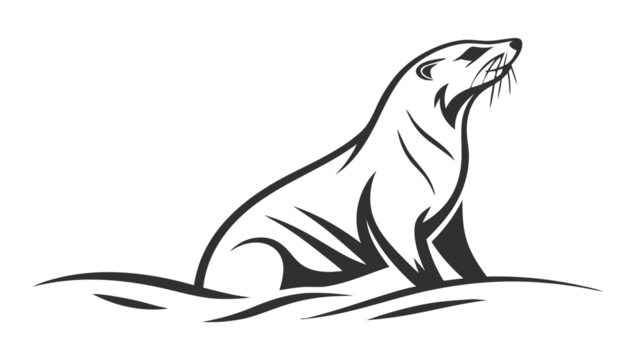 polar bear on the rock