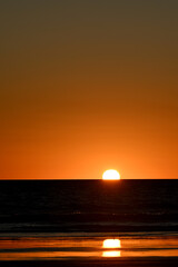 Sunset on a beach