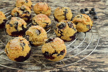 Gluten free blueberry coconut muffins 