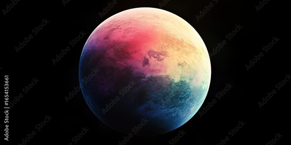 Canvas Prints colorful alien planet in outer space