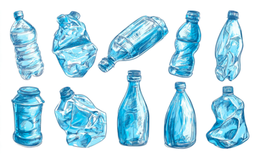 Isolated Plastic Bottle PNG for Eco Design