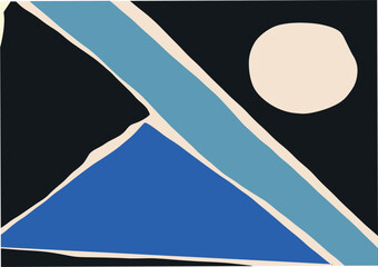 Stylish Vector banner with flat design and Memphis paper cut and color.  for casual and professional web design and Ads. for Print or web-design