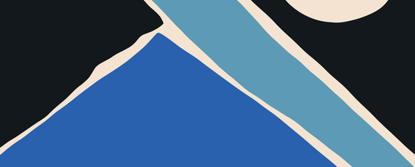 Stylish Vector banner with flat design and Memphis paper cut and color.  for casual and professional web design and Ads. for Print or web-design