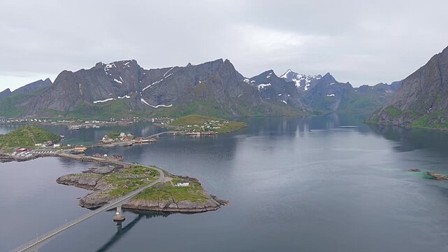 Fishing village at Reine in the lofoten islands, Norway