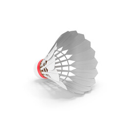 Shuttlecock CloseUp View of Badminton Birdie 3d Png