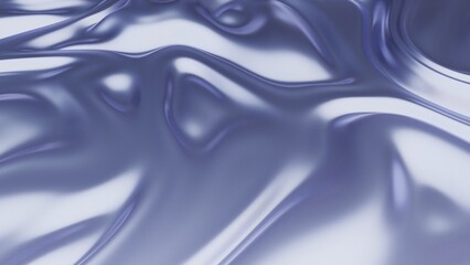 Abstract digital art with fluid and wavy textures in metallic blue and purple shades