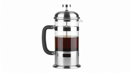Obraz premium Elegant French Press Coffee Maker