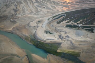 vue aerienne de la pointe d'Agon en aout 2025