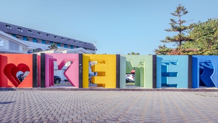 Colorful Kemer Sign with Heart Shape