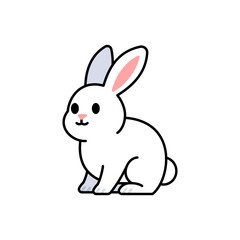 Cartoon Rabbit Vector Illustration