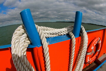 rope on a boat