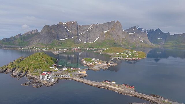 Fishing village at Reine in the lofoten islands, Norway